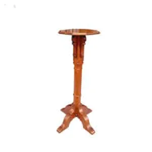 Columna Pedestal Hexagonal En Roble Macizo A653 - Imagen 1